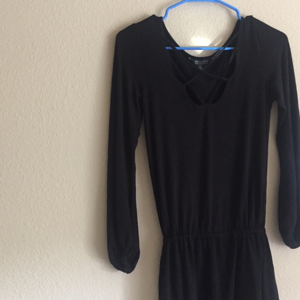 Soft & sexy black romper